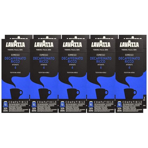  Lavazza Decaffeinato Ricco Espresso Dark Roast Capsules Compatible with Nespresso Original* Machines (Pack of 100)