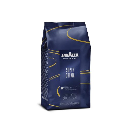  Lavazza Super Crema Whole Bean Coffee Blend, Medium Espresso Roast, 2.2 Pound (Pack of 1) Authentic Italian, Blended And Roasted in Italy, Produced in a nut-free facility center, M