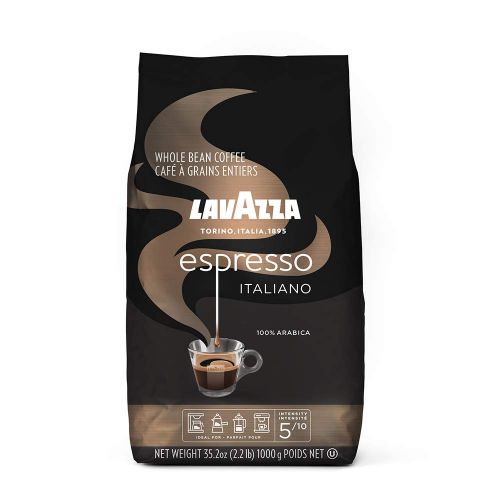  Lavazza Espresso Italiano Whole Bean Coffee Blend, Medium Roast, 2.2 Pound Bag (Packaging May Vary) Authentic Italian, Blended And Roasted in Italy, Non GMO, 100% Arabica, Rich bod