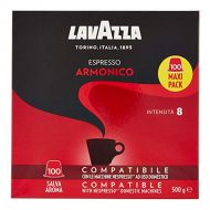 Lavazza Armonico Dark Roast Coffee Capsules Compatible with Nespresso Original* Machines (Pack of 100)