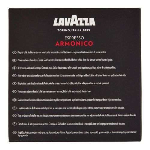  Lavazza Armonico Dark Roast Coffee Capsules Compatible with Nespresso Original* Machines (Pack of 100)