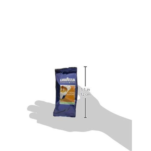  Lavazza Espresso Pt. Crema E Aroma, Espresso Capsules, Count of 100, Brown ,Value Pack, Blended and roasted in Italy, Intense medium roast with a strong body and long lasting flavo