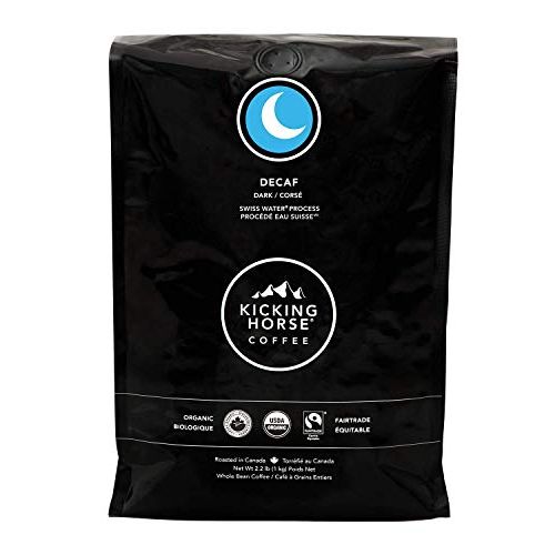  Lavazza Kicking Horse Coffee, Decaf, Swiss Water Process, Dark Roast, Whole Bean, 2.2 Pound - Certified Organic, Fairtrade, Kosher Coffee, 35.2 Ounce