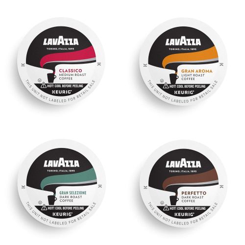  Lavazza Coffee K-Cup Pods Variety Pack for Keurig Single-Serve Coffee Brewers, 64 Count , Value Pack, Notes of: fruits, flowers, chocolate, carmel, citrus