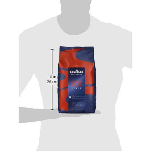  Lavazza Top Class Whole Bean Coffee Blend, Medium Espresso Roast, 2.2 Pound, 6 Count