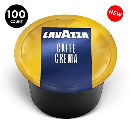  Lavazza Blue Single Espresso Caffe Crema Coffee Capsules ,Value Pack, Blended and roasted in Italy, Sweet blend from its aromatic notes of biscuits and jasmine,100% Arabica, 100 Co