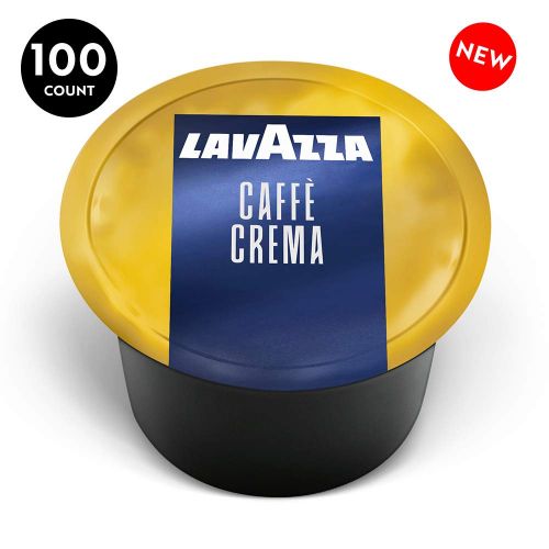  Lavazza Blue Single Espresso Caffe Crema Coffee Capsules ,Value Pack, Blended and roasted in Italy, Sweet blend from its aromatic notes of biscuits and jasmine,100% Arabica, 100 Co