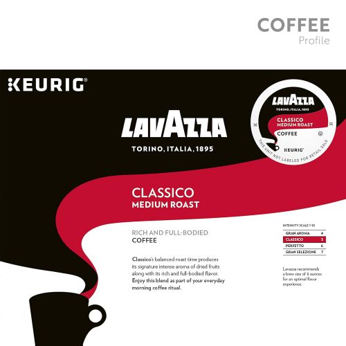  Lavazza Classico Single-Serve Coffee K-Cups for Keurig Brewer, Medium Roast, 10 Count Boxes (Pack of 6)