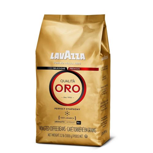  Lavazza Qualit Oro Whole Bean Blend, Medium Roast, 2.2 Pound (Pack of 1)