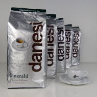 Danesi Caffe Danesi Emerald Quality Espresso Coffee Beans (6 x 2.2 lbs Bag + Cup)