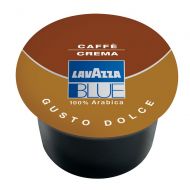Lavazza BLUE Capsules, Caffe Crema Dolce Coffee Blend, Medium Dark Roast, 28.2-Ounce Boxes (Pack of 100)