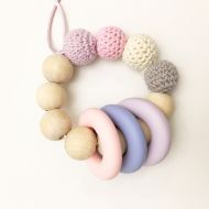 /LavenderBabyTeethers Pastel Crochet Teether