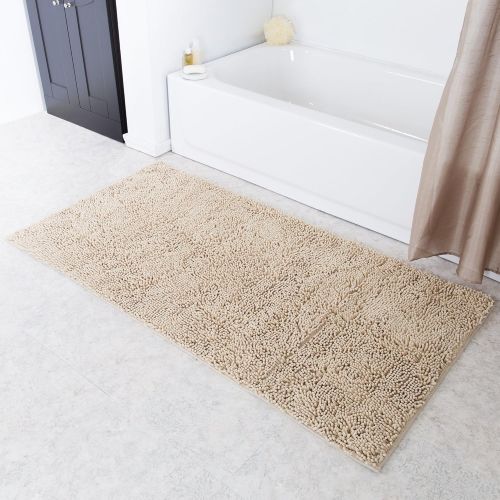  Lavish Home High Pile Shag Rug Carpet - Beige - 30x60