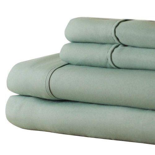  Lavish Home 1200 3-Piece Sheet Set, Twin, Sage