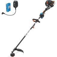 LawnMaster NPTGSP2617A No-Pull Gas Grass Trimmer with Electric Start 26cc 2 Cycle 17-Inch