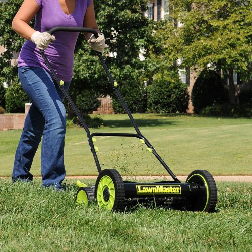  LawnMaster LMRM1601 Reel Mower, 16-Inch