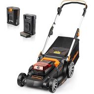 LawnMaster CLMFR6018A 0802 Cordless 19-Inch Brushless Push Lawn Mower 60V,4.0Ah Battery & Charger Included