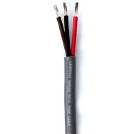 Lawrence Marine Products 143 AWG Bilge Tinned Marine Cable, SJTOW RedBlackBrown 100 Feet