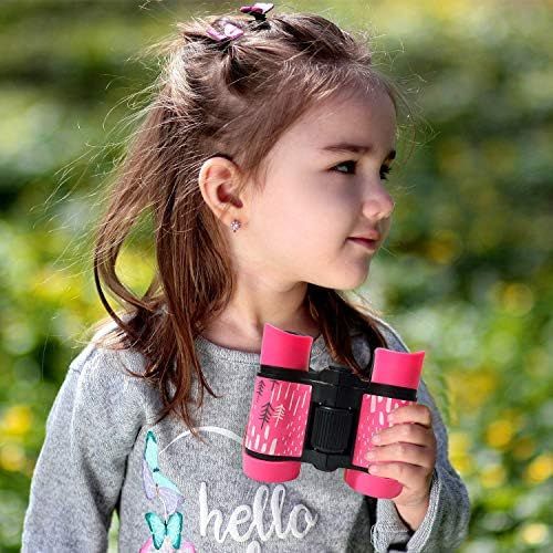  [아마존베스트]Kid Binoculars Shock Proof Toy Binoculars Set - Bird Watching - Educational Learning - Presents for Kids - Children Gifts - Boys and Girls - Outdoor Play - Hunting - Hiking - Campi