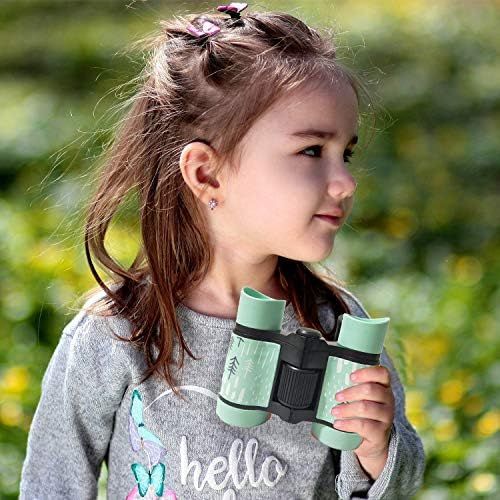  [아마존베스트]Kid Binoculars Shock Proof Toy Binoculars Set - Bird Watching - Educational Learning - Presents for Kids - Children Gifts - Boys and Girls - Outdoor Play - Hunting - Hiking - Campi