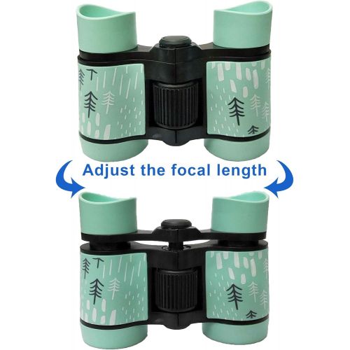  [아마존베스트]Kid Binoculars Shock Proof Toy Binoculars Set - Bird Watching - Educational Learning - Presents for Kids - Children Gifts - Boys and Girls - Outdoor Play - Hunting - Hiking - Campi