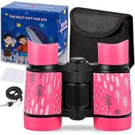 [아마존베스트]LayYun Kid Binoculars Shock Proof Toy Binoculars Set - Bird Watching - Educational Learning - Presents for Kids - Children Gifts - Boys and Girls - Outdoor Play - Hunting - Hiking - Campi