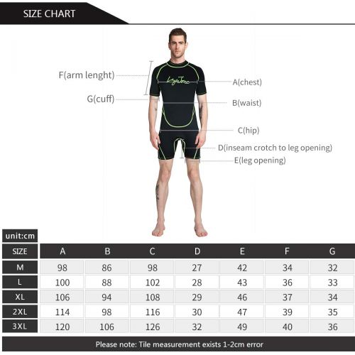  Layatone Wetsuit Shorts Men Premium 3mm Neoprene Diving Suit Keep Warm Wetsuits Women - Surfing Suit Snorkeling Suit Scuba Diving Thick One Piece Swimsuit - Wet Suit Men