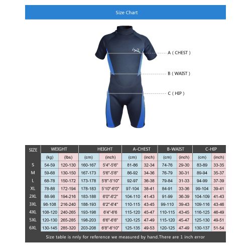  Layatone Wetsuits Shorty Men Women 3mm Neoprene Suit Surfing Scuba Diving Suit Adults One Piece Swimsuit Water Sports Suit Wet Suits Men Shorty Suit