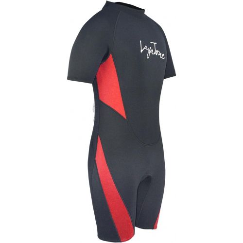  Layatone Wetsuits Shorty Men Women 3mm Neoprene Suit Surfing Scuba Diving Suit Adults One Piece Swimsuit Water Sports Suit Wet Suits Men Shorty Suit