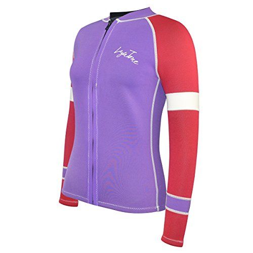  Layatone Wetsuit Top for Women Premium 3mm Neoprene Diving Suit Jacket - Long Sleeves Front Zipper Diving Top Surfing Suit - Keep Warm Snorkeling Scuba Diving Suit Top Jacket - Wet