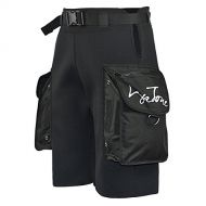 Layatone Wetsuit Shorts Pocket Men Premium 3mm Neoprene Tech Scuba Diving Suit Shorts - Snorkeling Fishing Surfing Shorts - Wet Suit Shorts (Upgraded Version-Black)