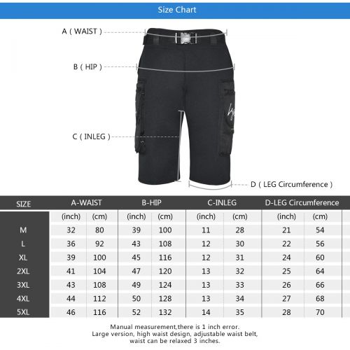  Layatone Wetsuit Shorts Pocket Men Premium 3mm Neoprene Tech Scuba Diving Suit Shorts - Snorkeling Fishing Surfing Shorts - Wet Suit Shorts (Upgraded Version-Black)