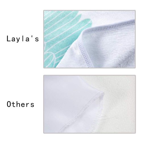  Laylas Essentials Premium Fleece Baby Milestones Blankets: for Boys Girls Angel Wings | Photography Props Two...