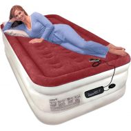 Lazery Sleep Air Mattress Airbed with Built-in Electric 7 Settings Remote LED Pump (Twin)