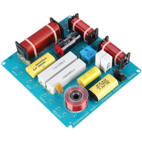  [아마존베스트]-Service-Informationen Lazmin Speaker Frequency Divider Board 3-Way Audio Frequency Divider Crossover Filter for DIY KTV Stage Speaker