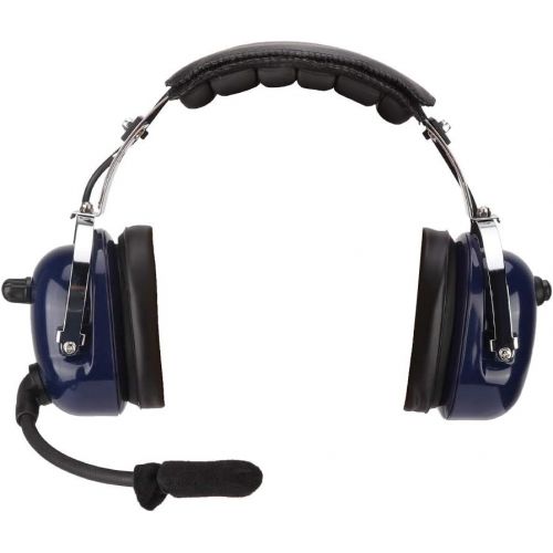 [아마존베스트]-Service-Informationen Lazmin Noise Cancelling Aviation Headset Dual Plug General Pilot Headset with 3.5mm MP3 Music Input