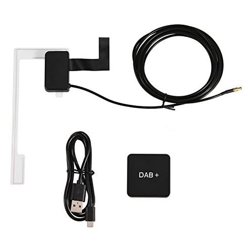  [아마존베스트]-Service-Informationen DAB+ Car Radio Receiver Transmitter, Car DAB Adapter Radio Receiver Adapter with Antenna for Android, Plug and Play, Integrated Coding, Compatible with Android 5.1 and above