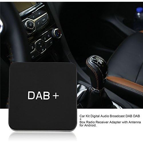  [아마존베스트]-Service-Informationen DAB+ Car Radio Receiver Transmitter, Car DAB Adapter Radio Receiver Adapter with Antenna for Android, Plug and Play, Integrated Coding, Compatible with Android 5.1 and above