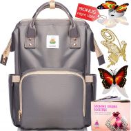 Lazy Monk Diaper Bag Backpack - Baby Bags for Mom, Girls & Boys | 2018 Women Organizer for Boy & Girl