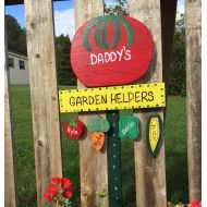 LazyHoundWorkshop Personalized - father - grandfather - tomato sign - lawn ornament - garden stake