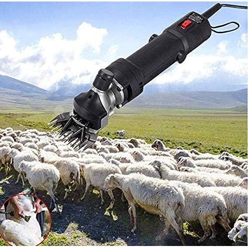  Lbzbz Sheep Shears, Shepherd Electric Goat Shears, Portable Electric Sheep Shearing Wool Goat Llamas and Other Fur Livestock Support Heavy Shearing Work 320W