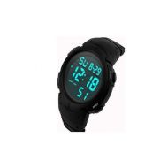 Lcd Digital Stopwatch Date Rubber Sport Wrist Watch