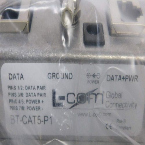  L-com L-Com BT-CAT5-P1 Single-Port CAT5 Passive PoE MidspanInjector