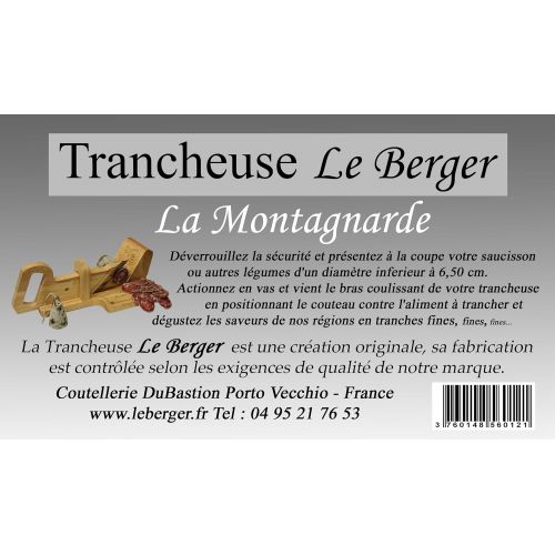  Le Berger La Montagnarde Sausage Cutter Guillotine Replacement Blade and Bread Knife Free