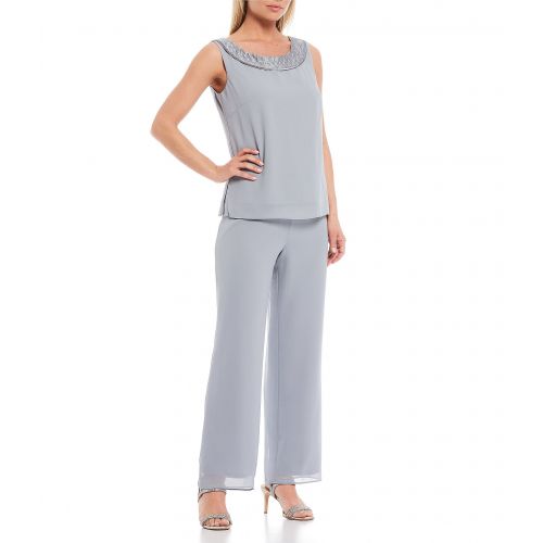  Le Bos Evening 3-Piece Chiffon Pant Set