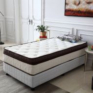 Le Confort Twin Size Bed Mattress 11 Inch Gel Memory Foam Pillow Top Mattress California Fire Resistant Design Spring Hybrid Mattress