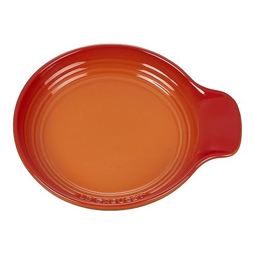 르크루제 Le Creuset Signature Stoneware Spoon Rest, 6 Inches, Flame