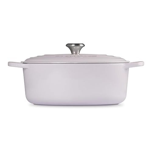 르크루제 Le Creuset Enameled Cast Iron Signature Oval Dutch Oven, 6.75 qt., Shallot