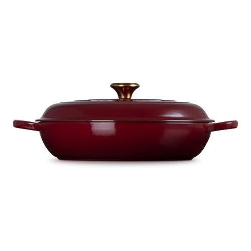 르크루제 Le Creuset Enameled Cast Iron Signature Braiser, 3.5 qt., Rhone