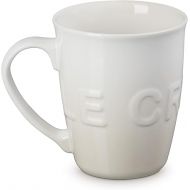 Le Creuset Stoneware 20 oz Extra-Large Logo Coffee Mug, Meringue